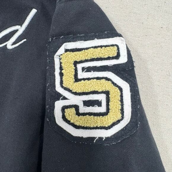 Undefeated Varsity Bomber Jacket Mens Medium Snap Button Embroidered VTG y2k 90s - Picture 6 of 7